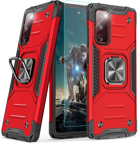 Miniatura 60 de YmhxcY Funda para Galaxy Note 8, funda para Galaxy Note 8 con protector de pantalla curvado 3D, fundas de grado armadura con soporte giratorio