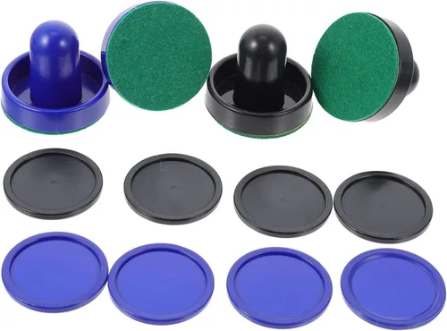 Toddmomy 2 juegos de discos y palas de hockey de aire, asas de portería, remos accesorios de repuesto, empujadores de hockey de aire, paletas para