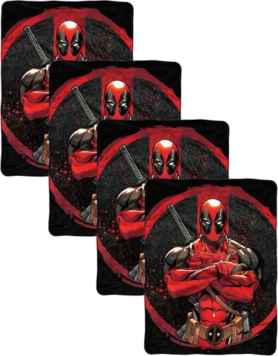 Miniatura 3 de Northwest Deadpool Manta de Micro Raschel, 46 x 60 pulgadas, Tipo Duro