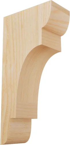 Miniatura 105 de Ekena Millwork COR04X12X12NEB00RWR 4 pulgadas de ancho x 12 pulgadas de profundidad x 12 pulgadas de alto New Brighton Rough Sawn Corbel, cedro rojo