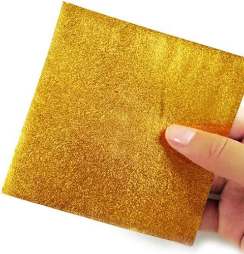 Miniatura 6 de 500pcs Golden Chocolate Candy Foil Candy Wrappers Papel de aluminio para papel de embalaje de papel de embalaje de papel de aluminio