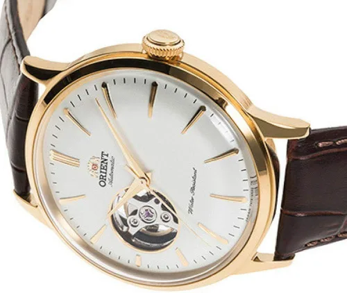 Miniatura 3 de ORIENT Bambino Open Heart - Reloj de pulsera para hombre, de acero inoxidable, estilo japonés, automático, con correa