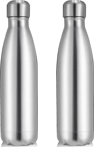 Volhoply Botellas de agua aisladas de 25 onzas, paquete de 1/2/4, termo de acero inoxidable de doble pared que mantiene el frío y el calor, botella