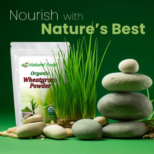 Miniatura 3 de Z Natural Foods Polvo de pasto de trigo orgánico, polvo de superalimento verde para batidos, jugos, batidos y recetas, polvo rico en nutrientes