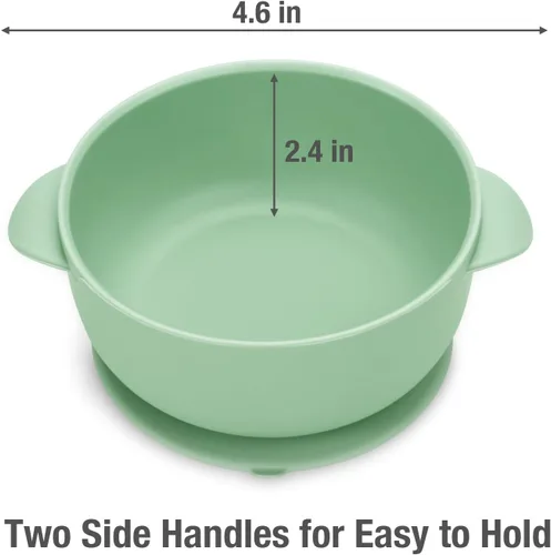 Miniatura 5 de PandaEar Juego de alimentación de silicona para bebés de 6 a 12 meses Suministros de destete LED - Babero + plato con ventosa + taza + cuencos