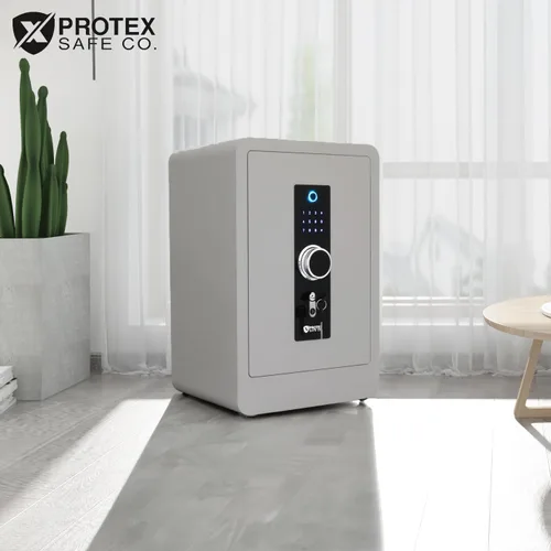 Miniatura 3 de ProtexSafe SK-60 - Caja fuerte de acero ignífugo para el hogar con teclado biométrico, digital, cerradura de llave, 1.32 pies cúbicos, 11.8 x 14.5 x