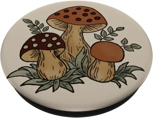 Miniatura 2 de Mushrooms Make Me Merry (vintage) PopSockets Swappable PopGrip
