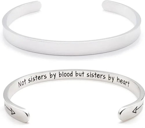 Miniatura 121 de Pulseras inspiradoras para mujer, joyería de acero inoxidable, con refranes, pulsera motivacional con mensaje oculto, pulseras grabadas para mejor