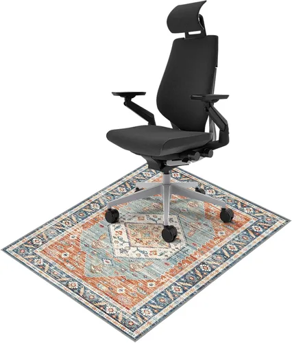 Miniatura 9 de Vicview - Tapete vintage para silla de oficina para suelo de madera dura, 36 x 48 pulgadas, tapete antideslizante para debajo del escritorio