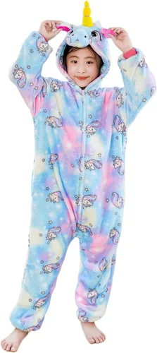 Miniatura 45 de Mameluco de unicornio para pijamas de animales, cosplay, disfraz unisex de Halloween