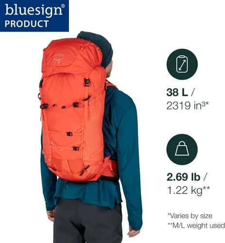 Miniatura 2 de Osprey Mutant 38L Mochila de escalada y montañismo para hombres y mujeres, citronela, M/L