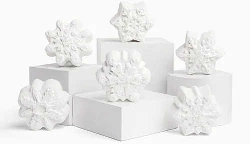 Miniatura 8 de LA SALT CO Bomba de baño de cristal de copo de nieve, trío de invierno del país de las maravillas, aromaterapia para baño o ducha, totalmente