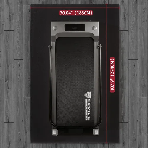 Miniatura 3 de Fitvids High Density Home Gym Treadmill Exercise Bike Equipment Mat, 1/4" Thick, Multiple Sizes