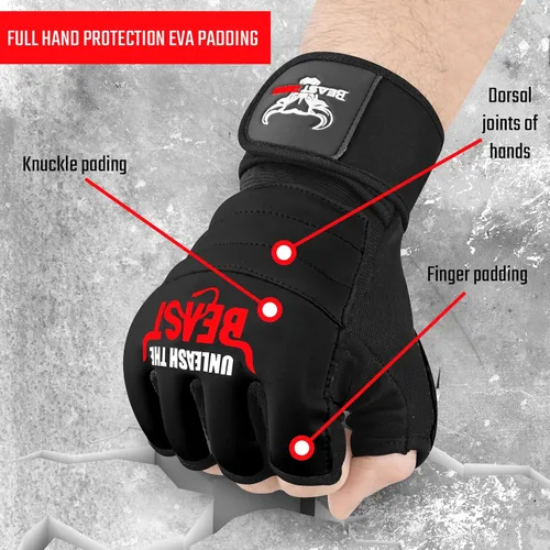 Miniatura 8 de BEAST RAGE Guantes de Taekwondo Karate para Hombres y Mujeres, Guantes de Entrenamiento de Boxeo MMA Kickboxing Sparring Artes Marciales Guantes
