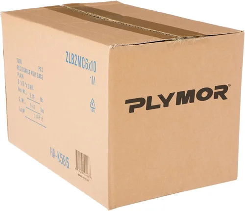 Miniatura 5 de Plymor 6 x 10 pulgadas (caja de 1,000), bolsas de plástico con cierre de 2 mil con cremallera
