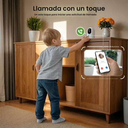 Miniatura 4 de INFIYA Cámaras 360 para Seguridad del Hogar - Cámara Interior de Monitoreo para Bebé/Niñera con Resolución Alta 2K y Llamada con un Toque