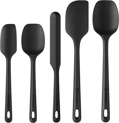 Miniatura 11 de ChefAide - Juego de 4 espátulas de silicona, espátulas de goma de grado alimenticio, con mango fuerte y agarre ergonómico, resistentes al calor
