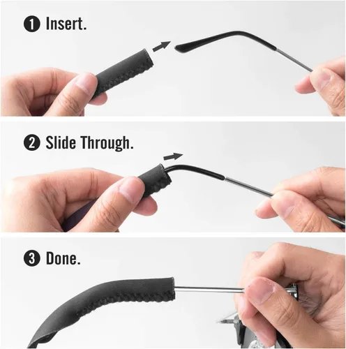 Miniatura 2 de Correas de gafas de sol para hombre y mujer, retenedor de gafas de seguridad, neopreno, ideal para deportes y exteriores, se adapta a la mayoría