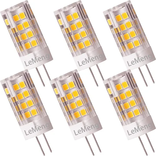 Bombilla LED G4 de 3.5 W 2700 K, blanco cálido, bi-pin T3 JC tipo 12VAC/DC 20-35 W, equivalente a halógeno, no regulable para iluminación de paisaje