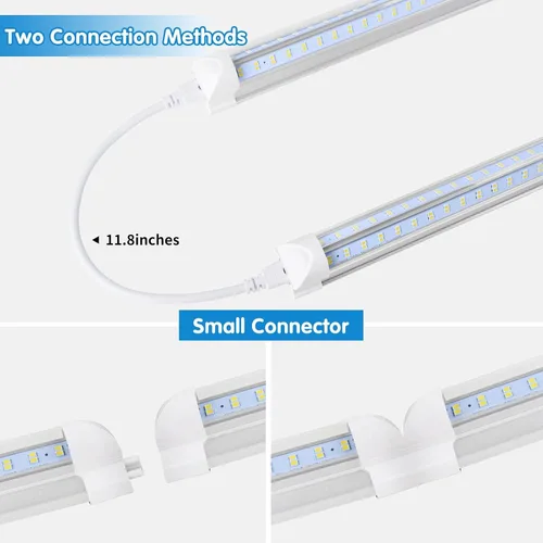 Miniatura 4 de AQIQUUT Luz de Taller LED de 2 pies, Luz de Taller LED, 25W 6500K 3200LM Cubierta Transparente, Luminaria LED T8, Luces de Techo y Taller