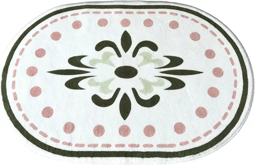 Miniatura 6 de Alfombras de baño blancas suaves y lindas para suelo de baño, 20 x 32 pulgadas, lavables a máquina, antideslizantes, para ducha, inodoro, bañera