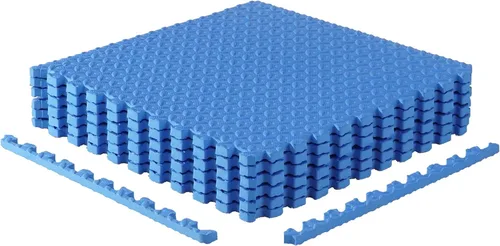 Miniatura 23 de CAP Puzzle Exercise Mats 3/4” Thick EVA Interlocking Foam Tiles for Home Gym Flooring Multiple Options Guijarro - Negro