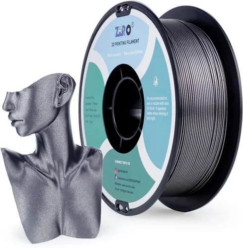 Miniatura 11 de ZIRO - Filamento para impresora 3D, 1.75mm de polilactida brillante con destellos, Serie Camaleón, efecto brillante con destellos, carrete de 1kg