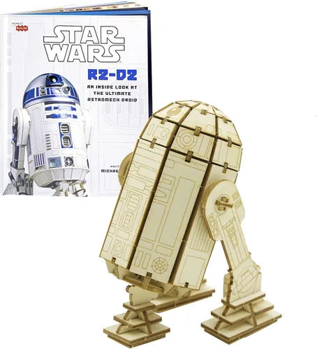 Miniatura 6 de IncrediBuilds Star Wars BB-8 Kit de modelo de rompecabezas de madera 3D (81 piezas) – Construye y pinta tu propio androide, no requiere pegamento