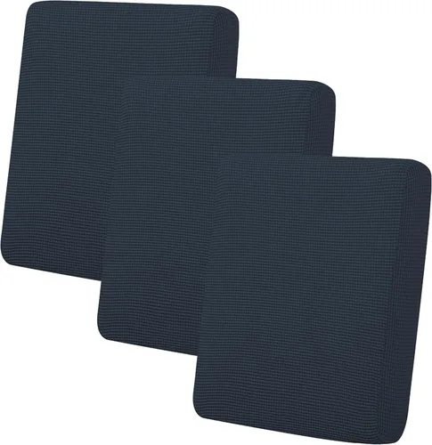 Miniatura 118 de Easy-Going - 4 Fundas de cojín elásticas para sofá seccional, izquierda/derecha, en forma de L, funda de asiento antideslizante, suave, flexible