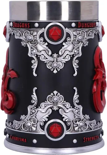 Miniatura 5 de Nemesis Now Dungeons & Dragons Fantasy Role Play Die D20 - Jarra de poliresina, color negro, 1 unidad (paquete de 1)
