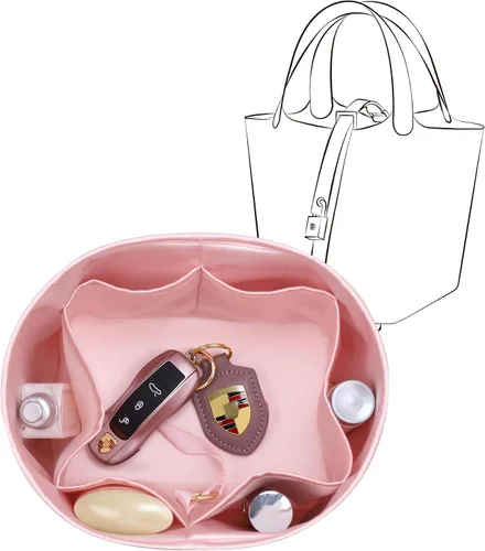 Miniatura 12 de Se adapta a Picotin 18 bolsas, inserto organizador de bolso de seda de alta calidad, suave al tacto y ligero, organizador de lujo con caja de regalo