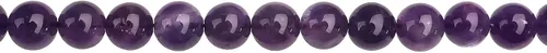 Miniatura 4 de Cuentas de Cristal de Amatista Natural de 8mm Morado Pulidas Redondas Suaves Piedras Preciosas Curativas para Hacer Joyas 15 Pulgadas