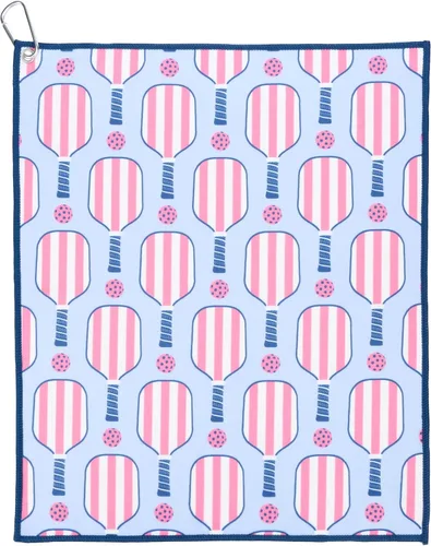 Miniatura 23 de Millie Rose - Toallas de pickleball con estampados de moda, bonitas toallas atléticas de microfibra y algodón de 15 x 17 pulgadas con clip de Arco