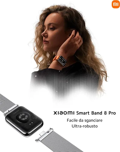 Miniatura 7 de Xiaomi Smart Band 8 Pro Fitness Tracker, pantalla AMOLED de 1.74 pulgadas, batería de hasta 20 días, 5 ATM, seguimiento de SpO2, monitoreo del sueño