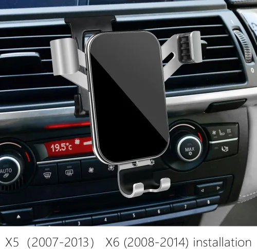 Miniatura 2 de LUNQIN - Soporte para teléfono de coche para BMW X5 X5M 2007-2013 y BMW X6 X6M 2008-2014, accesorios para interiores de automóvil, mejor soporte