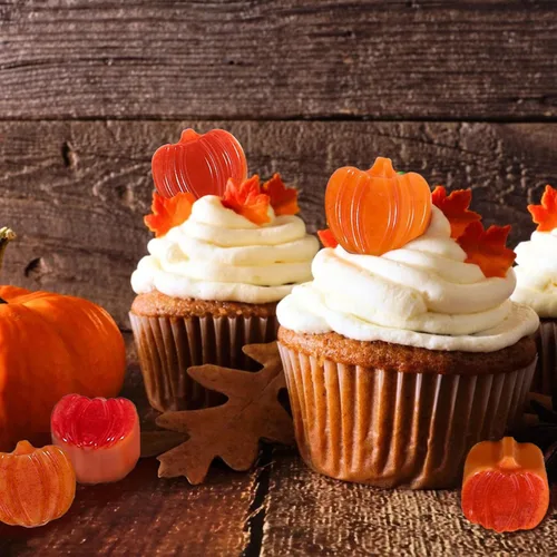 Miniatura 6 de Webake Molde de chocolate de calabaza, 3 piezas, molde de silicona para chocolate, 12 cavidades, molde de caramelo de otoño para hornear, decoración