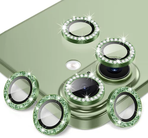 Miniatura 60 de AGVEE Paquete de 6 protectores de lente de cámara para iPhone 14 Pro de 6.1 pulgadas/14 Pro Max de 6.7 pulgadas, con diamantes brillantes y anillo