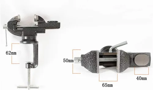 Miniatura 3 de MYTEC Tornillo de banco para el hogar, 2.5" negro