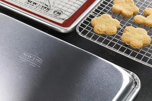 Miniatura 7 de New Star Foodservice 1028751 Juego de Bandeja para Hornear de Grado Comercial/Bandeja de Hornear, Alfombrilla para Hornear, Combo de Estante