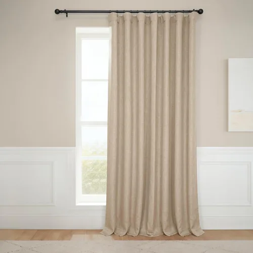 Miniatura 52 de HPD Half Price Drapes - Cortinas de lino sintético para sala de estar (2 paneles) - 100 pulgadas de ancho x 84 pulgadas de largo - Cortinas