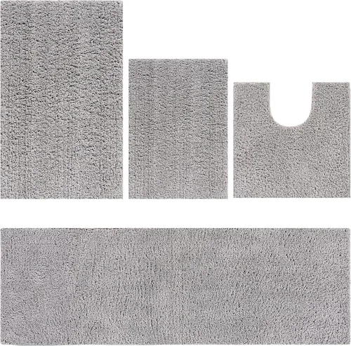 Miniatura 35 de Better Trends Micro Collection - Tapetes de baño, alfombra suave, alfombra de felpa absorbente, alfombra de baño 100% poliéster para suelo de baño