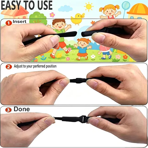 Miniatura 6 de KSACLE Correa ajustable para lentes, paquete de 4 correas para anteojos sin cola, retenedor de cuerda de ajuste universal, lentes de sol deportivos