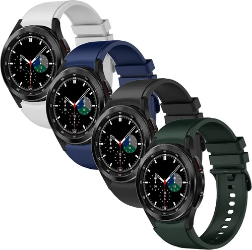 Miniatura 12 de Correas para Galaxy Watch 6 Classic de 1.850 in 1.693 in/Galaxy Watch 6 1.732 in 1.575 in, bandas de silicona de 0.787 pulgadas para Galaxy Watch 5