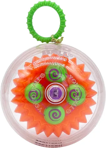 Miniatura 4 de Big Time Toys Yoyo Ball Yoyo de retorno automático, paquete de fiesta de 5, colores y patrones surtidos, nunca necesita rebobinar, nuevo giro