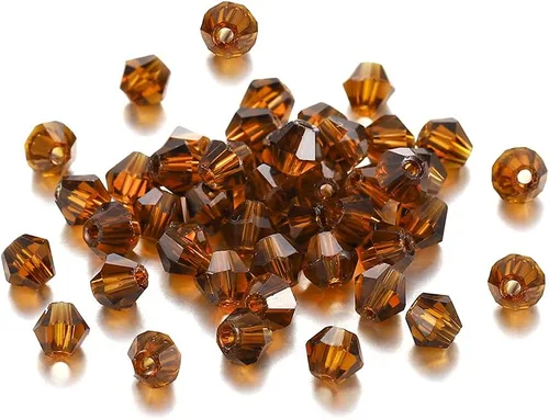 200 cuentas de cristal de transparencia austriaca, cuentas de vidrio bicona, cuentas espaciadoras sueltas para manualidades, pulseras, aretes,