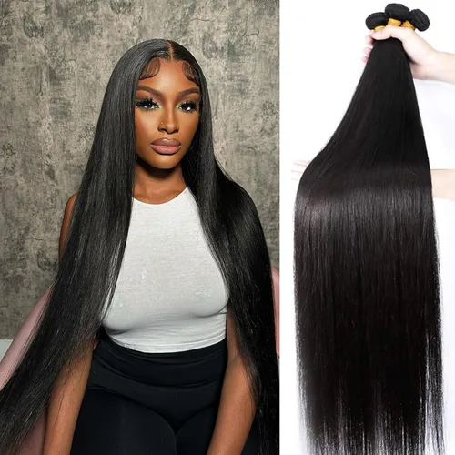 Miniatura 13 de Extensiones de cabello humano lacio 12A con cierre de encaje HD de 5 x 5 (16, 18, 20 + 14 pulgadas), tejido de cabello humano virgen brasileño 100%