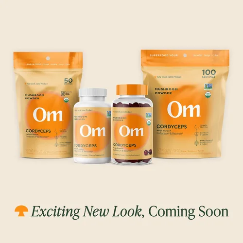 Miniatura 2 de OM MUSHROOM SUPERFOOD Cordyceps - Gomitas de hongos orgánicos cultivados en Estados Unidos - Apoya la resistencia, la energía y la recuperación
