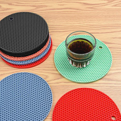 Miniatura 9 de Salvamanteles de silicona para platos calientes, ollas y sartenes, almohadillas calientes para encimera de cocina, juego de 4 soportes de silicona