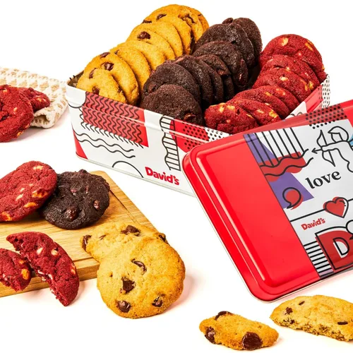 Miniatura 19 de David's Cookies Galletas recién horneadas – Deliciosa variedad suave hecha a mano – Exquisito regalo gourmet para amigos y familiares en ocasiones