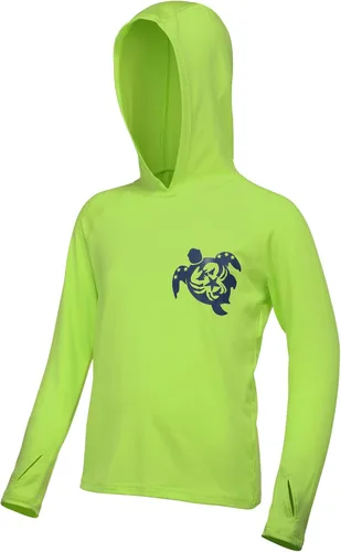 Miniatura 7 de Sudadera con capucha para niños, protección solar UPF 50+, manga larga, protección solar UV, camisa de pesca para niños y jóvenes, camisas de agua